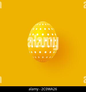 Abstract 3d Easter egg with geometric pattern. Stock Vector