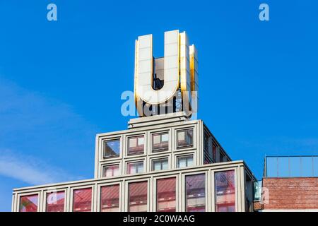 DORTMUND, GERMANY - JULY 04, 2018: U-Tower or Dortmunder U was brewery building, now center of arts and creativity Museum Ostwall in Dortmund, Germany Stock Photo