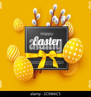 Easter holiday greeting card. Stock Vector