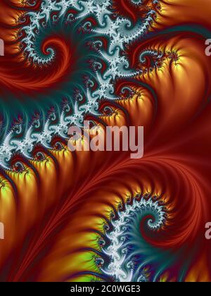 Copper Red and Blue Swirls Pattern Copper Red and Blue Swirls Pattern