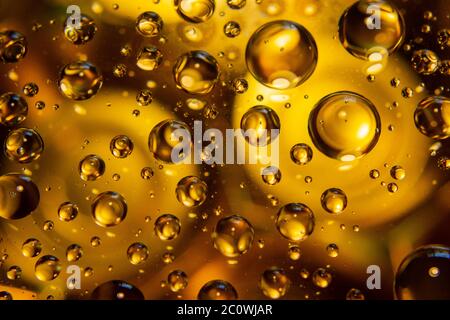 Abstract golden drops background Stock Photo