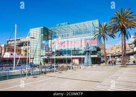 GENOA, ITALY - APRIL 08, 2019: Galata Museo del Mare di Genova is the largest Maritime museum located in Genoa city in Liguria region in Italy Stock Photo