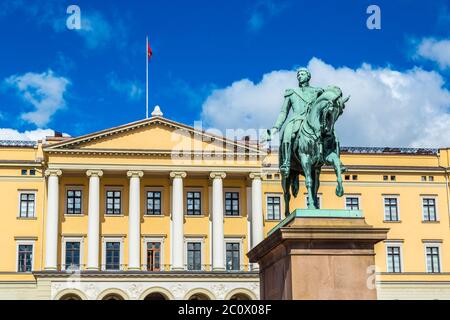 Royal Palace  in Oslo, Norway Stock Photo