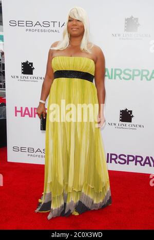 Queen Latifah at the Los Angeles Premiere of 'Hairspray' held at the Mann Village Theater in Westwood, CA. The event took place on Tuesday, July 10, 2007. Photo by: SBM / PictureLux - File Reference # 34006-7289SBMPLX Stock Photo