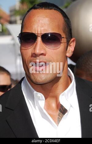 Dwayne 'The Rock' Johnson at the 2007 ESPY Awards - Arrivals held at the Kodak Theatre in Hollywood, CA. The event took place on Wednesday, July 11, 2007. Photo by: SBM / PictureLux - File Reference # 34006-7222SBMPLX Stock Photo