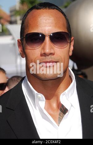 Dwayne 'The Rock' Johnson at the 2007 ESPY Awards - Arrivals held at the Kodak Theatre in Hollywood, CA. The event took place on Wednesday, July 11, 2007. Photo by: SBM / PictureLux - File Reference # 34006-7220SBMPLX Stock Photo