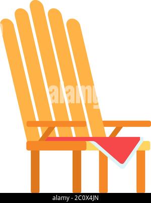 Picnic armchair vector icon flat isolated Stock Vector