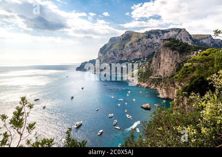 Capri island in  Italy Stock Photo