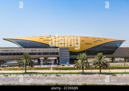 Dubai Marina Metro Station, United Arab Emirates Stock Photo