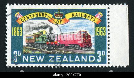 NEW ZEALAND - CIRCA 1963: Old and New Engines, circa 1963. Stock Photo