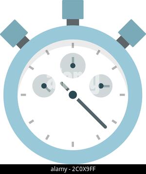 Sports stopwatch vector icon flat isolated Stock Vector