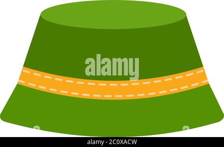 Summer panama vector icon flat isolated Stock Vector
