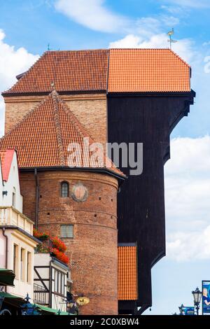 Gdansk port crane Stock Photo