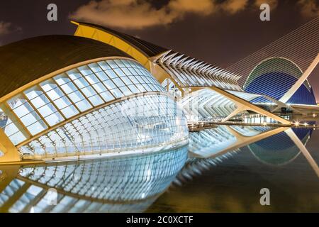 City of arts and sciences  in Valencia, Spain Stock Photo