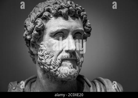 Portrait of Roman emperor Antoninus Pius Stock Photo