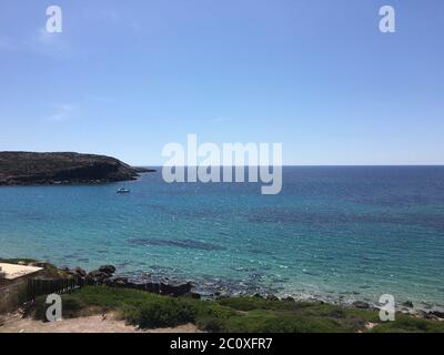 Beach near Carloforte on the Island of San Pietro, Sardinia - Italy Stock Photo