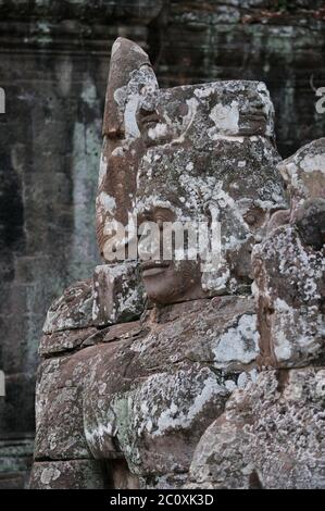 Ancient Ankor Wat Temple Ruins Stock Photo