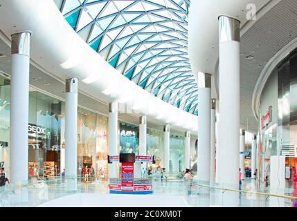 Ocean Plaza shopping mall interior Stock Photo