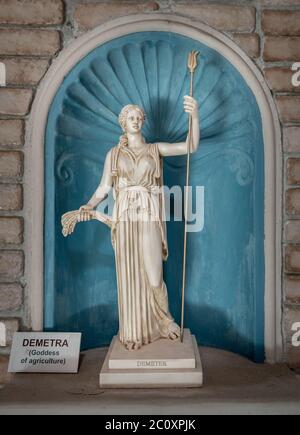 Demeter the ancient Greek goddess Stock Photo