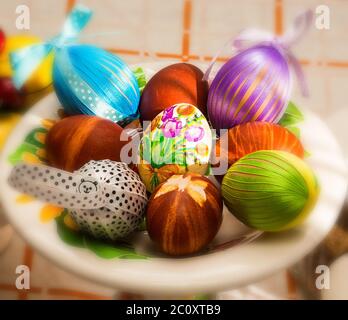 Easter eggs, close-up Stock Photo