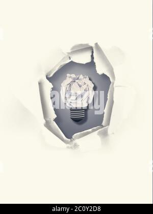 Composite image of  five bulbs which one is in the process of function Stock Photo