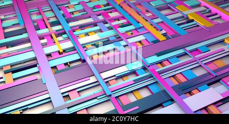 Modern Science Research and Engineering Design Art Stock Photo