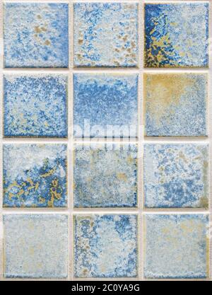 blue square tiles Stock Photo