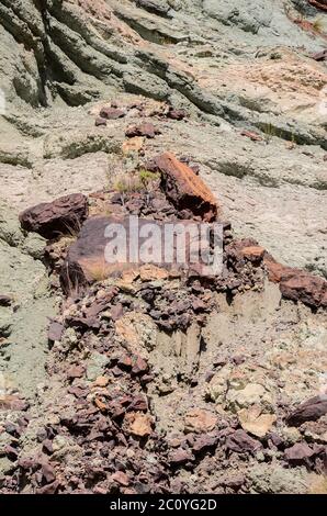 Dry Lava Basaltic Rock Stock Photo