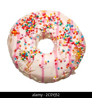 cup sugar donut isolated on white background Stock Photo