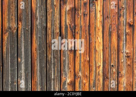 Background, rustic weathered wooden wall (horizontal) Stock Photo