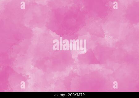 Abstract pink watercolor background texture on white paper background Stock Photo