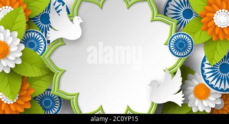 India Republic day holiday banner. Stock Vector