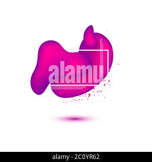 Geometric flowing liquid shapes Stock Vector