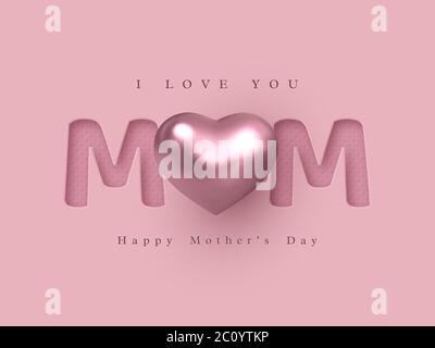 Happy Mothers day greeting card. Stock Vector