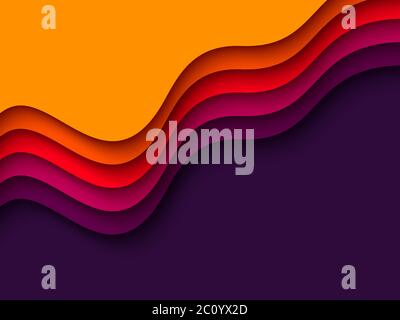 3d paper cut style background. Stock Vector