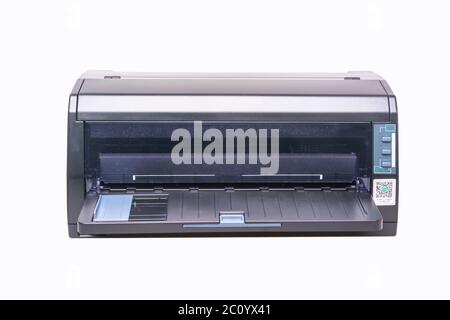 new style printer on white Stock Photo