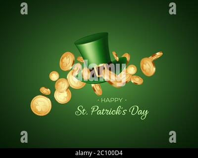 St. Patricks Day greeting holiday design. Stock Vector