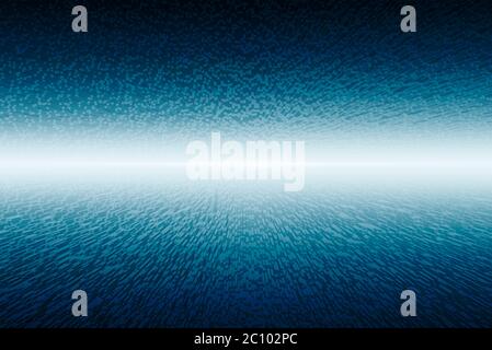 abstract background with blue perspective pattern and light Stock Photo