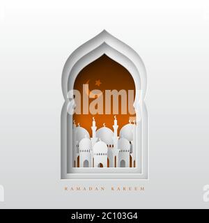 Ramadan Kareem greeting background. Stock Vector