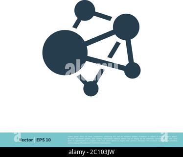 Network / Molecule Icon Vector Logo Template Illustration Design. Vector EPS 10. Stock Vector