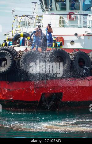 Karangasem, Bali, Indonesia. 13th June, 2020. Transko Maleo boat from ...