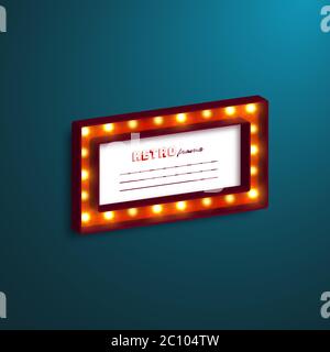 Realistic 3d frame. Stock Vector
