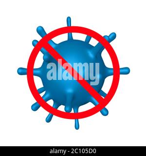 Stop coronavirus, virus strain of MERS-Cov Stock Vector