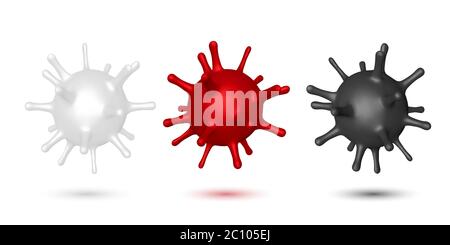 Coronavirus, Covid-19 dangerous virus. Stock Vector