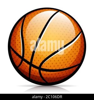 Vector illustration of basketball ball isolated design Stock Vector