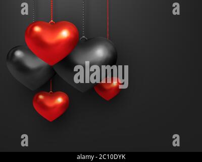 Decorative love concept for Valentines day. Stock Vector