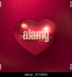Happy Valentines Day banner. Stock Vector