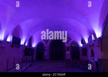 interior of medieval church in zurich switzerland Stock Photo