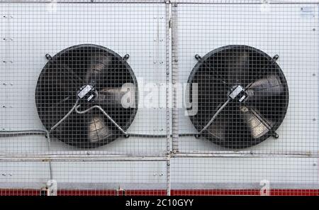 air ventilation systems on the wall Stock Photo