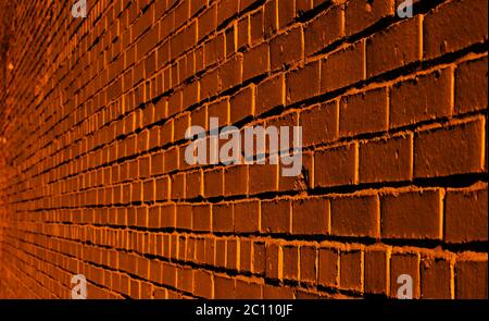 The orange brick texture can be used as a background Stock Photo